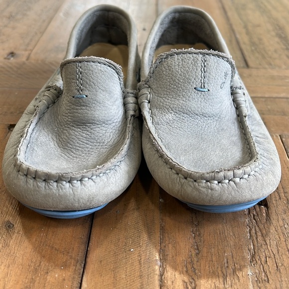 Jacadi Gray Leather moccasins - Picture 2 of 9